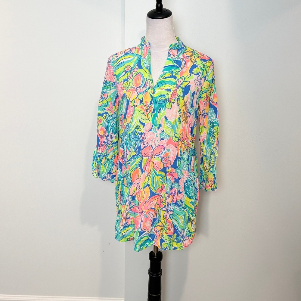 Lilly Pulitzer Esme Swim Cover Up XXS in Bennett Blue Surf Gypsea